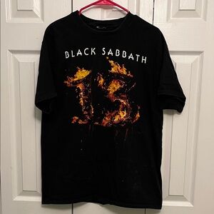Black Sabbath tour 2013 Men's Black Graphic T-Shirt